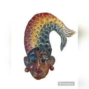 Guerrero Mexican copper festival mask